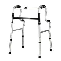 ZHPRZD Disabled Walker Walker Two-Stage Fixed Folding Thick Aluminum Alloy Elderly Disabled Walker
