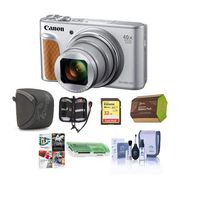 Canon PowerShot SX740 HS Digital Camera, Silver - Bundle with 32GB SDHC Card, Camera Case, Spare Battery, Cleaning Kit, Memory Wallet, Card Reader, Software Package