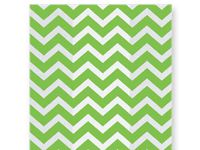 25ct Green Chevron Zig Zag Striped 4x2x9" Medium Cello Party Treat Food Snack Bags nfLG -1440