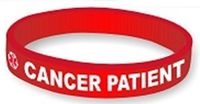 Cancer Patient-Silicone Medical Alert Bracelet