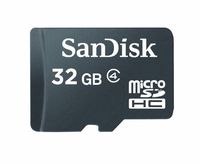 SanDisk 32GB MicroSDHC / Transflash with SD Adapter (BULK Packaging)