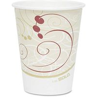 SOLO CUPS 378SMJ8000PK Hot Cups, Symphony Design, 8oz, Beige, 50/Pack