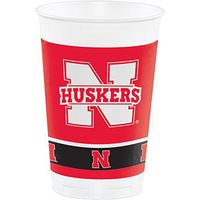 University of Nebraska Plastic Cups, 24 ct