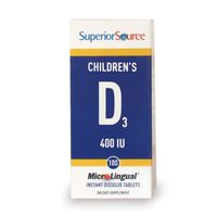 Superior Source Children's Vitamin D 400IU Tablets, 100 Count by Superior Source