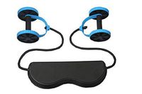 Darhoo New Sport Core Double AB Roller Wheel Fitness Abdominal Exercises Equipment Waist Slimming Trainer at Home Gym (Blue)