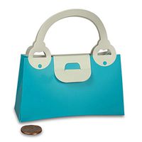 Light Blue Purse Gift Bags 4" X 1 1/4" X 2-3/8 | Quantity: 12