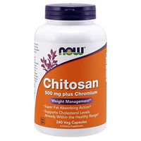 Now Chitosan 500 Milligrams with Chromium, 240 Vegetarian Capsules