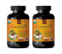 Brain Support and Maintenance - Coconut Oil 2000 MG Organic - Coconut Oil Pills for Weight Loss - 2 Bottles 120 Softgels