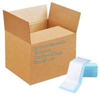 APQ Pack of 200 Protective Underpads 23 inch x 24 inch Fluff Disposable Underpads Blue Light Absorbency Breathable Great for Protecting Surfaces Multifunctional