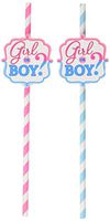 Amscan Girl or Boy? Paper Straws