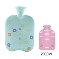 Anpay Silicone Hot Water Bottle Refillable Water Cute Warm Product for Students Large Small