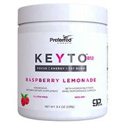 Keto BHB Salts Exogenous Ketones - Beta-Hydroxybutyrate Supplement Powder & Vitamin B12 for Mental Clarity, Energy and Fat Burn - Raspberry Lemonade KEYTO by Preferred Elements