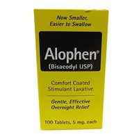 Alophen Tablets 100 Tablets (Pack of 5)