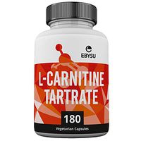 EBYSU L-Carnitine Tartrate - 180 Capsules 1000mg Max Strength Pure L Carnitine Supplement