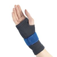OTC Wrist Brace, Compression Recovery, Gel Insert, encircling Strap, Gray (Right Hand), Medium