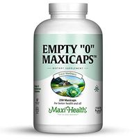 Maxi Health Empty 0 Maxicaps Vegetarian Capsules, 250 Count