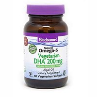 BlueBonnet Natural Omega-3 Vegetarian DHA Vegetarian Softgels, 200 mg, 60 Count ('743715009097)