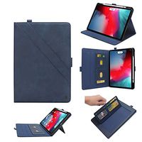 Vacio for iPad Pro11 inch/2018 Retro Book Cover,【Support Apple Pencil Charging】 with Stand Premium PU Leather Lightweight, Cover for iPad pro11 Inch 2018, Dark Blue