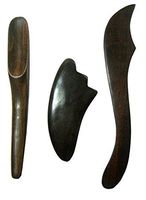 Design by UnseenThailand 3 Pcs. Difference Guasa Gua-sha Scraping Tool for the Patient's Neck, Chest, Face or Back Relieve Fatigue. (Gua Sha)