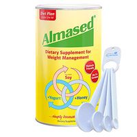 Almased Multi Protein Dietary Supplement Supports Weight Loss, 17.6 oz Bundle with Lumintrail Measuring Spoon Set