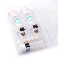 Contact Lens Box Crown Cute Contact Lens Travel Case Contact Lens Case Container Holder Storage Box Portable Contact Lens Travel Kits Cute Mini (White)