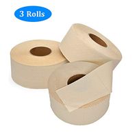 VGOCA 3 Roll Wood Pulp Jumbo Roll Tissue Toilet Paper Towels 450g Volume Large Plate Roll Paper Paper Towel for Home Tololet