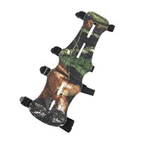 Shooting Archery Arm Guard Protect Safe 4 Straps Camouflage