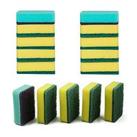 Miao jie Scrub Sponge-3 Packs 15 Counts Scouring Pad-Sponge Pad-Cleaning Sponge -for General Kitchenware