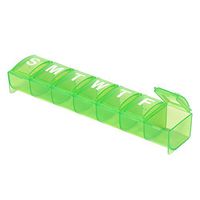 Ezy Dose Weekly (7-Day) Pill Organizer and Planner │ Countoured Bottom for Easy Pill Removal