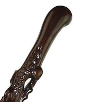 BHXUD Solid Wooden Cane, Wooden Cane, Rosewood Pine Branch Old Man Walking Stick Crafts,Black