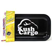 KC Plane Rolling Tray Metal with Lemonade Flavor Hemp Wraps