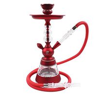 JYH-U 1 Finished Hose Hookah Kit,Shisha with Ashtray, Suitable for Daily Use in Home Bar Clubs and Parties (Color : Red)