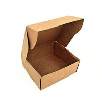 50Pcs Kraft Paper Gift Packaging Boxes with lid Brown for Jewelry Pearl Candy Handmade Soap Packing Box Eco-Friendly Recyclable (2.55x2.55x1.57 inch)