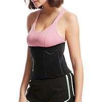 Sunshay Professional Waist Support Fitness Sports Belly Belt Lumbar Brace for Men Women,Adjustable Gym Body Shaping Lumbar Belt with Pocket,Breathable and Reusable