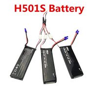 Leoie 3pcs 7.4V 2700mAh Battery 1 to 3 Charging Cable for Hubsan X4 H501S H501C H501A H501C H501M H501S W H501S pro