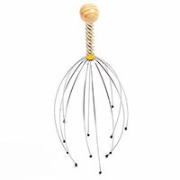 Stainless Steel Hand Held Scalp Head Massager Octopus Head Scratcher Massagers Hair Stimulator for Stress Relief Relax