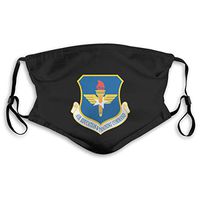 Air Education And Training Command Adult Men Women Mask, Equipped With Two Replaceable Protective 5-layer Activated Carbon Filters, M-shaped Nose Clip Mask