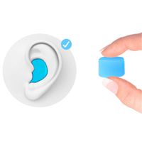 Wxnnx Children's Noise Reduction Waterproof Earplugs for Sleep Bath Swimming Aircraft