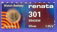 Renata 301 Button Cell watch battery