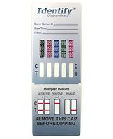 50 Pack Identify Diagnostics 5 Panel Drug Test Dip - Testing Instantly for 5 Different Drugs THC, COC, MOP, MET, AMP ID-CP5-DIP (50)
