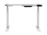 Monoprice Height Adjustable Sit-Stand Riser Table Desk Frame - White with Electric Dual Motor, Compatible with Desktops from 43 Inches Up to 87 Inches Wide - Workstream Collection