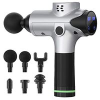 ORDORA Massage Gun with 20 Speeds, 6 Heads, Deep Tissue Percussion Massager for Athletes Muscle Relaxation Pain Relief, Massagers for Neck and Back, Quiet Cordless Electric Handheld Massager