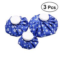 ULTNICE Ice Bag Set of 3 Reusable Hot and Cold Ice Bag Instant Relief from Pain and Swelling Sports Injury Reusable First Aid for Knee Head Leg