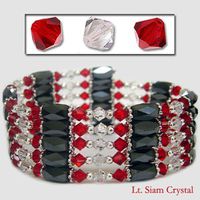 Accents Kingdom Magnetic Hematite Necklace Bracelet Made with Swarovski Crystals a