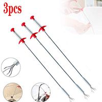 Spring Pipe Dredging Tool - Multifunctional Drain Snake Hair Cleaning Claw Catcher Drain Clog Remover Cleaning Tool（3pcs）