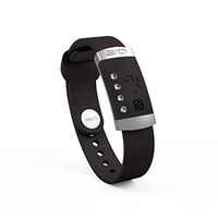 EndlessID Medical Alert Bracelet ID - NFC Technology - Black with Swarovski Crystals - Identification Bracelet - ID Wristband - Sport ID - Battery Free - Stylish and Durable