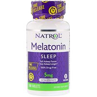 Melatonin Vitamin B-6 Fall Asleep Faster Stay Asleep Longer 5 mg 100 Tablets