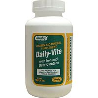 Daily - Vite Vitamins Tablets with Iron and Beta Carotene - 1000 Ea