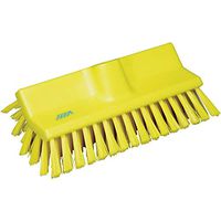 Vikan 70476 High-Low Brush, 10-1/4" Polyester Bristle, Yellow
