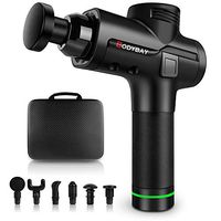 Bodybay Personal Percussion Massage Gun Vibration Deep Tissue Percussion Massager Handheld 30 Adjustable Speeds Muscle Quiet Massager for Athletes Pain Relief and Recovery